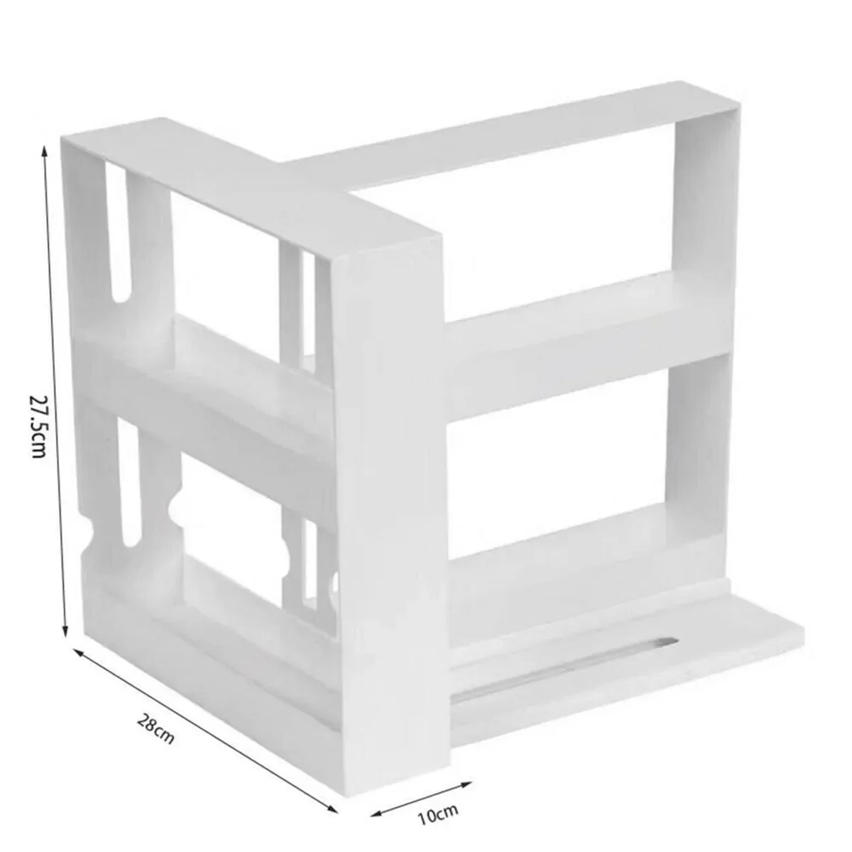 Double Layer Rotating Kitchen Spice Organizer Rack - Image 9