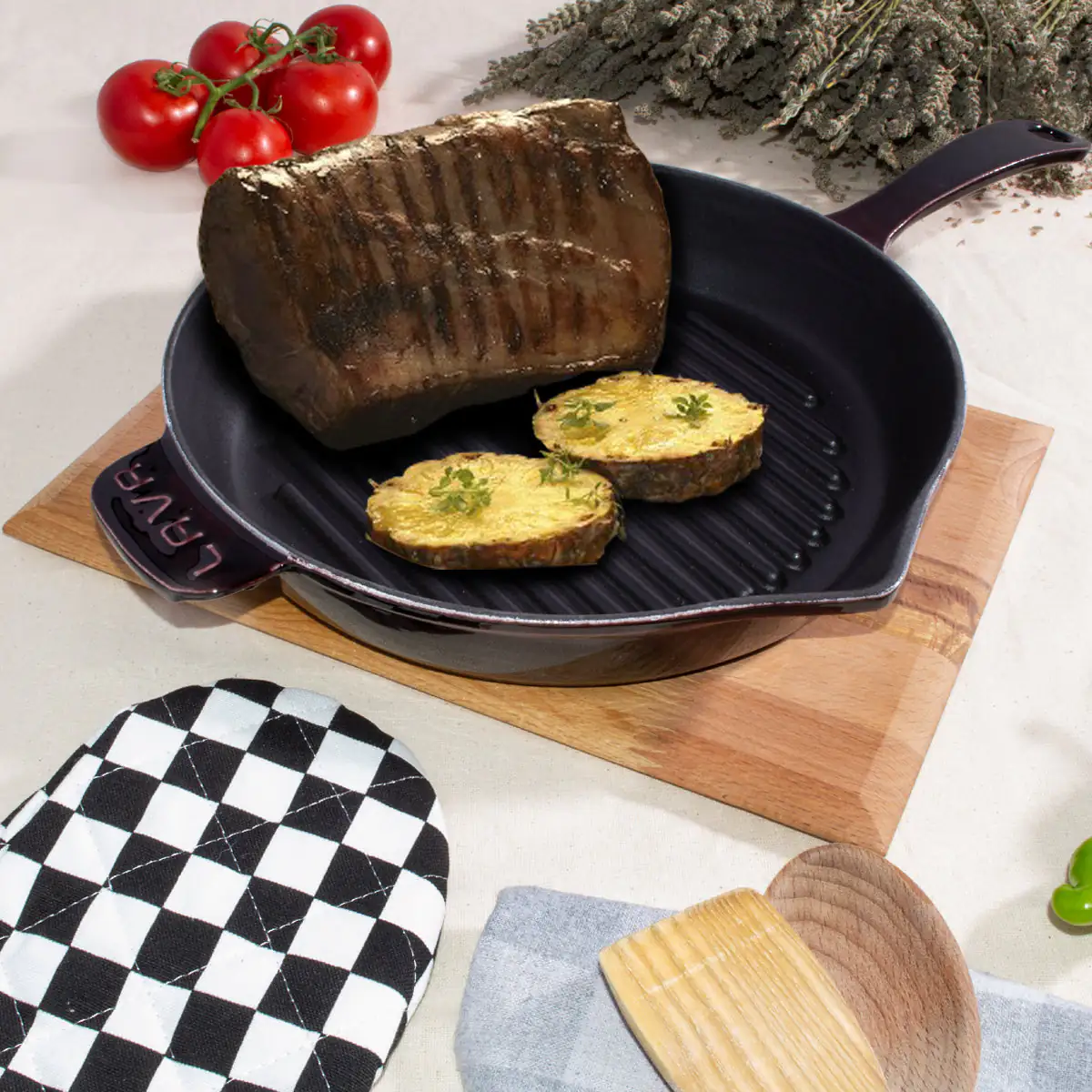 Premium Cast Iron Grill Pan - Image 6