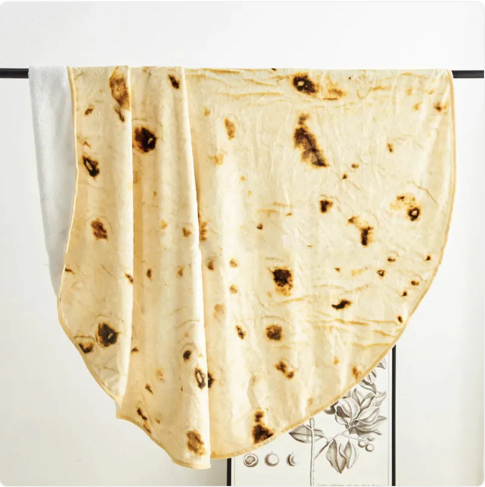 Tortilla / Roti Soft Plush Blanket - 3 Sizes Available - Image 7